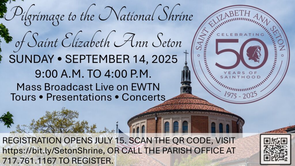 Pilgrimage to the National Shrine of Saint Elizabeth Ann Seton