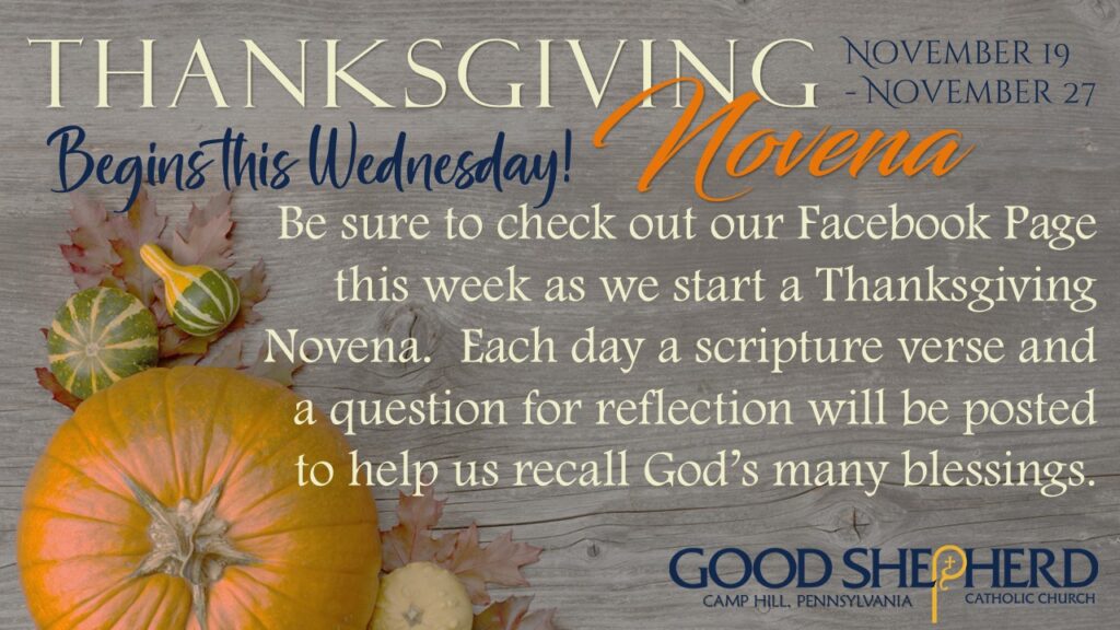 The Thanksgiving Novena