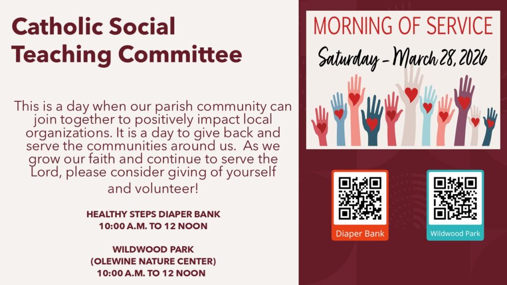 Catholic Social Teaching Morning of Service