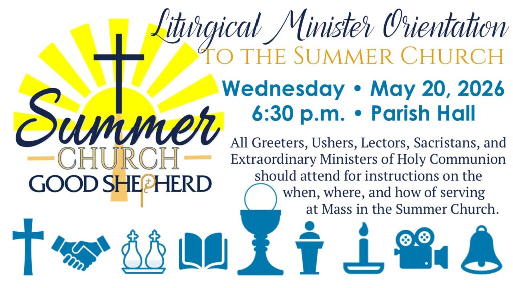 Liturgical Minister Orientation